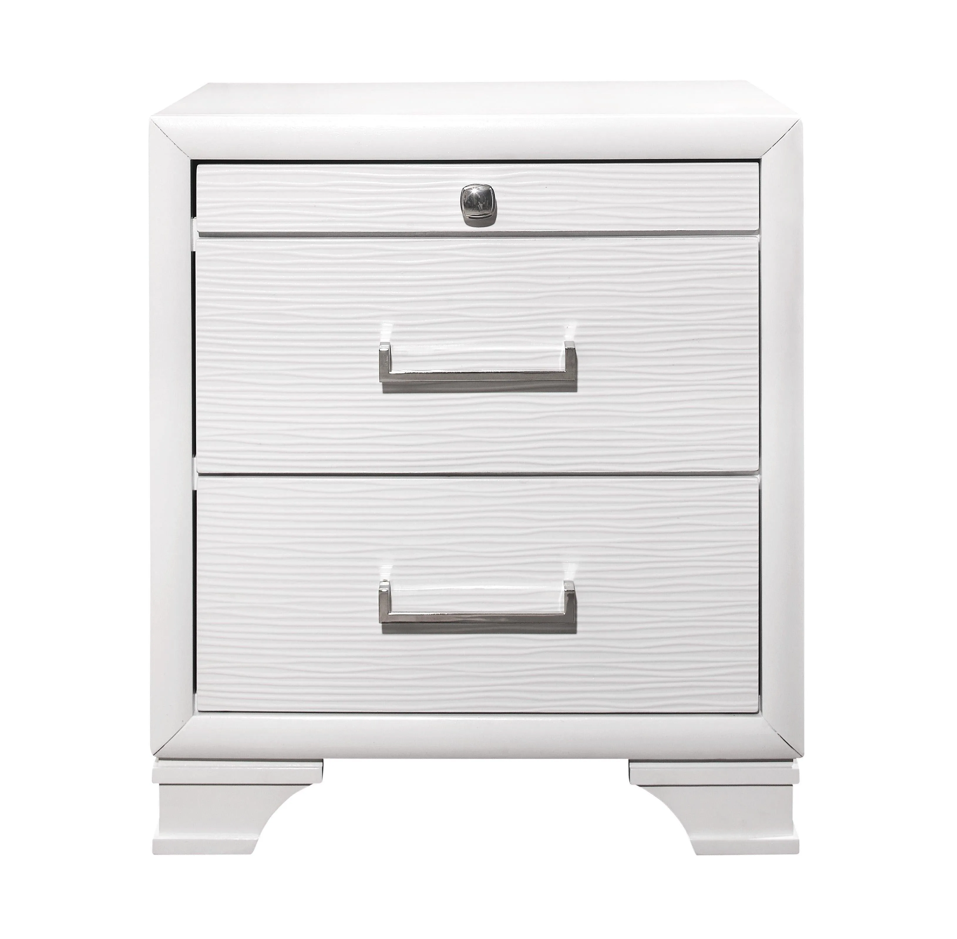 Jordyn White Nightstand - Classic White Accent