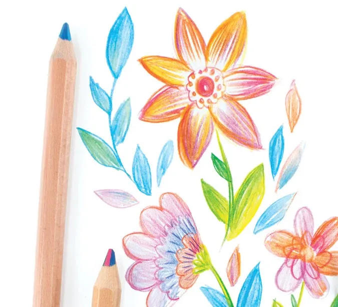 Kaleidoscope Multi-Colored Pencils - Set of 6