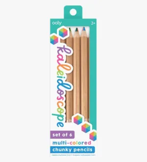Kaleidoscope Multi-Colored Pencils - Set of 6