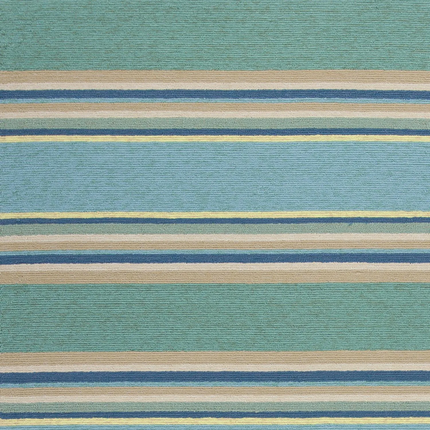 KAS Harbor Ocean Stripes Round Indoor/Outdoor Rug