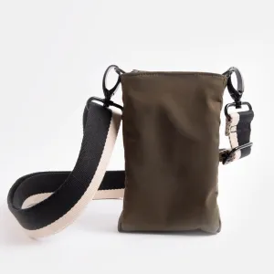 Khaki Padded Phone Pouch Bag