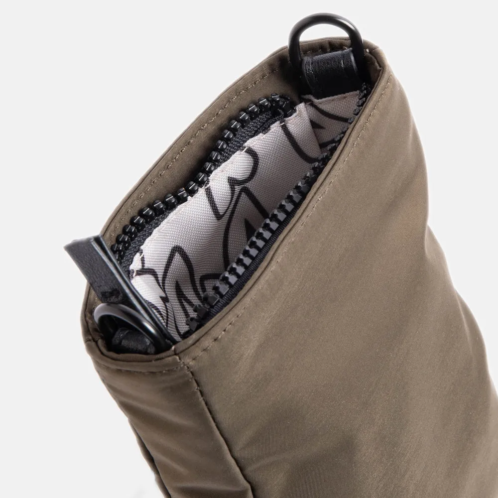 Khaki Padded Phone Pouch Bag