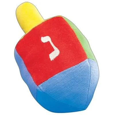 Large Plush Dreidel 8"