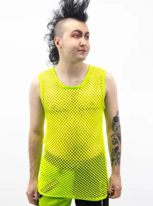 Lime Fishnet Tank Top UNISEX