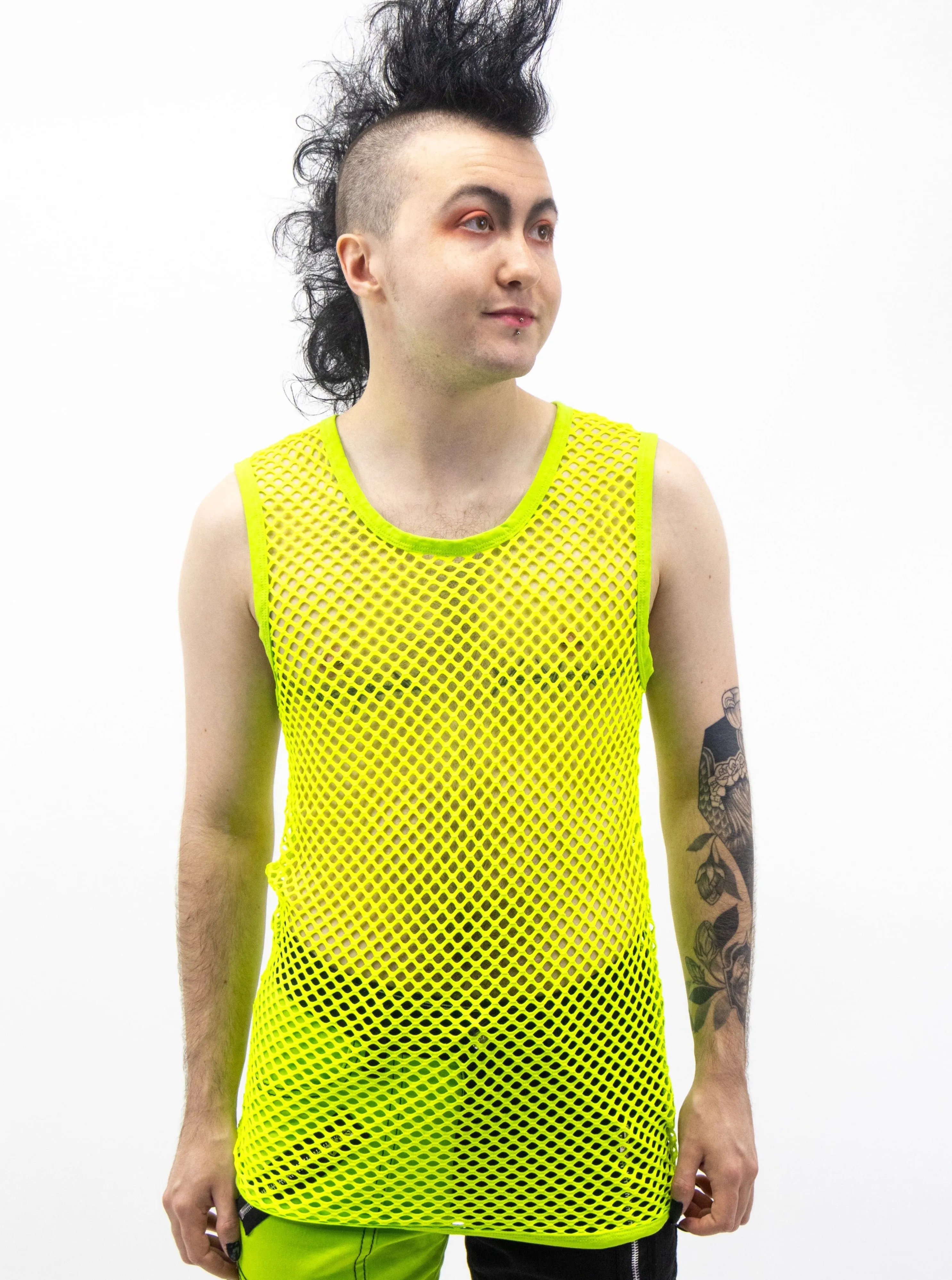 Lime Fishnet Tank Top UNISEX