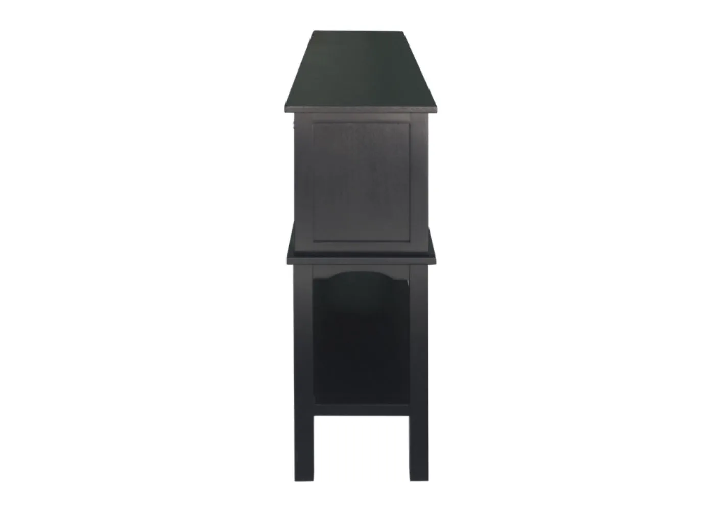 Lindon Black 2-Door 2-Drawer Sideboard by Lina Home