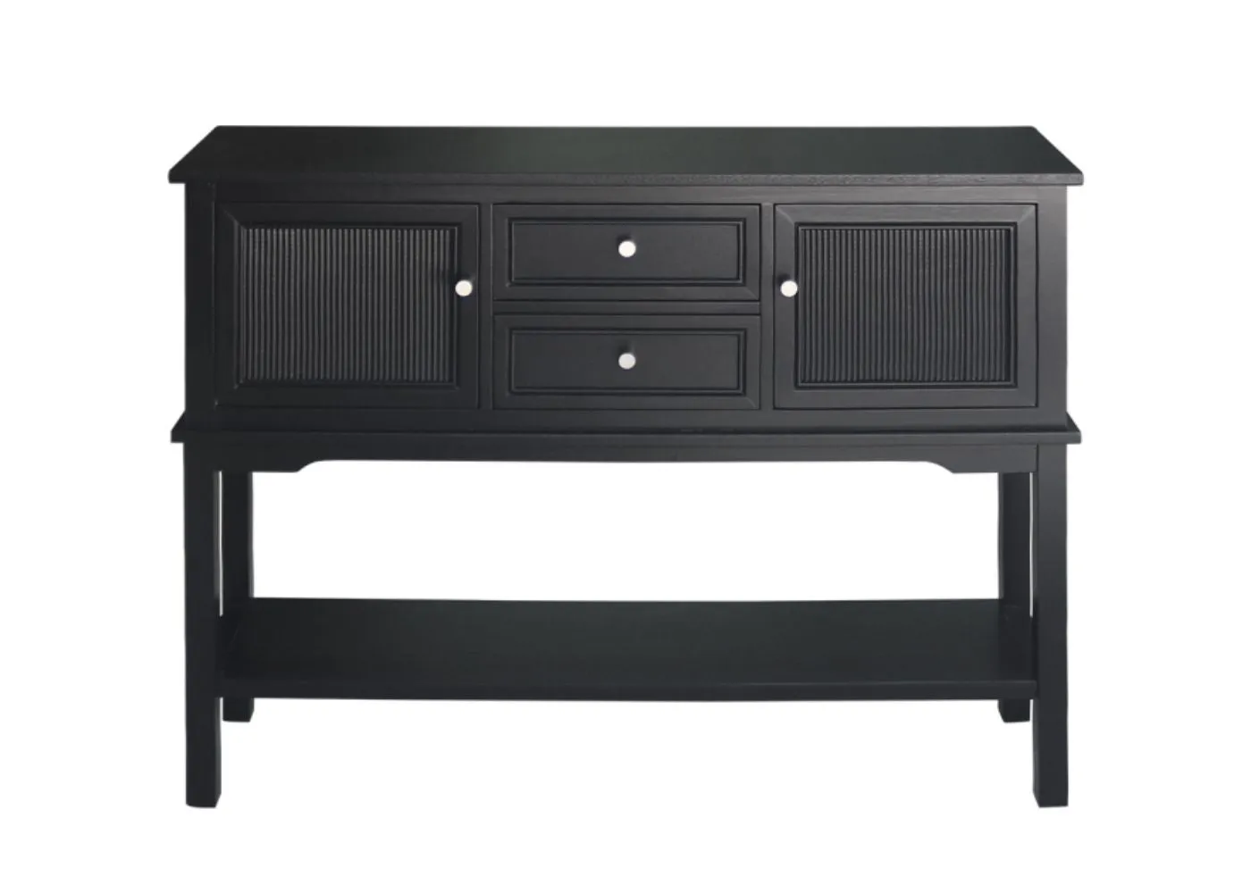 Lindon Black 2-Door 2-Drawer Sideboard by Lina Home