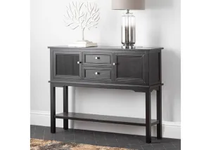 Lindon Black 2-Door 2-Drawer Sideboard by Lina Home