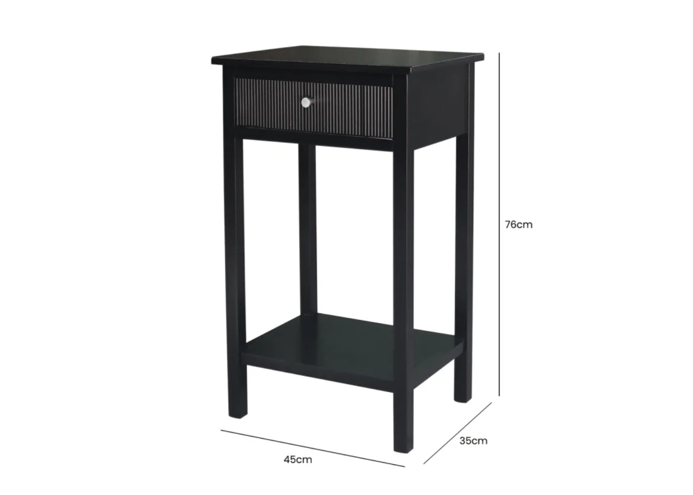 Lindon Black End Table by Lina Home