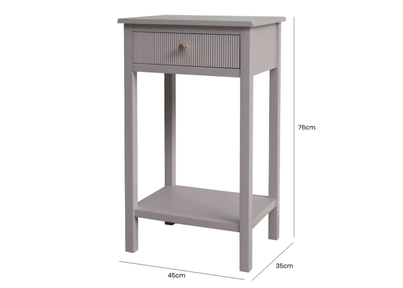 Lindon Summer Grey End Table by Lina Home