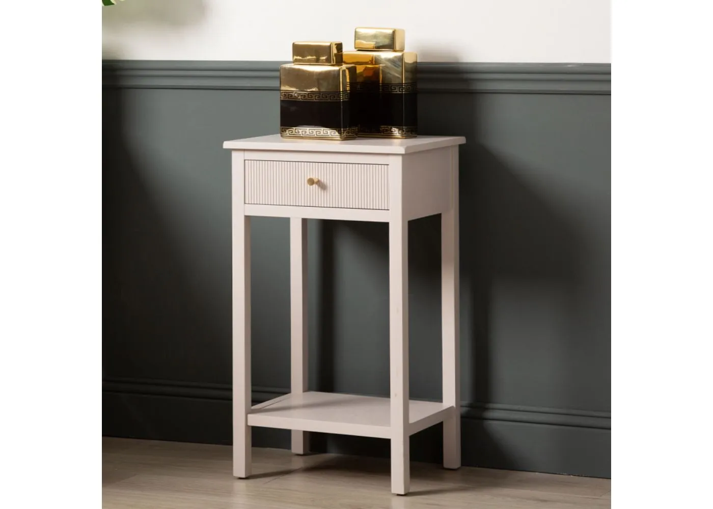 Lindon Summer Grey End Table by Lina Home