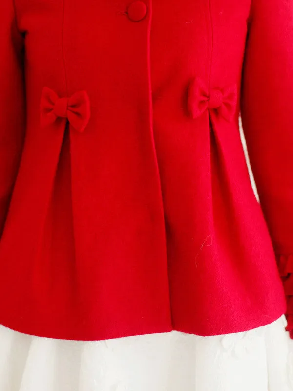 little red charming darling coat