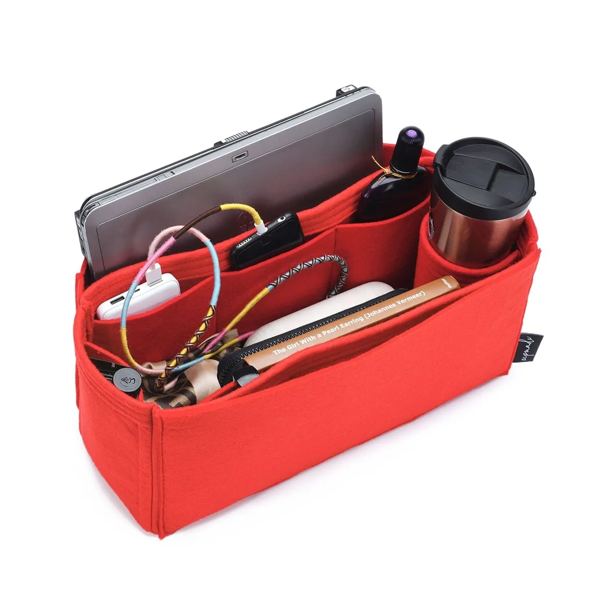 Louis Vuitton All-In Purse Organizer Insert, Bag Organizer with Laptop Compartment and Single Bottle Holder