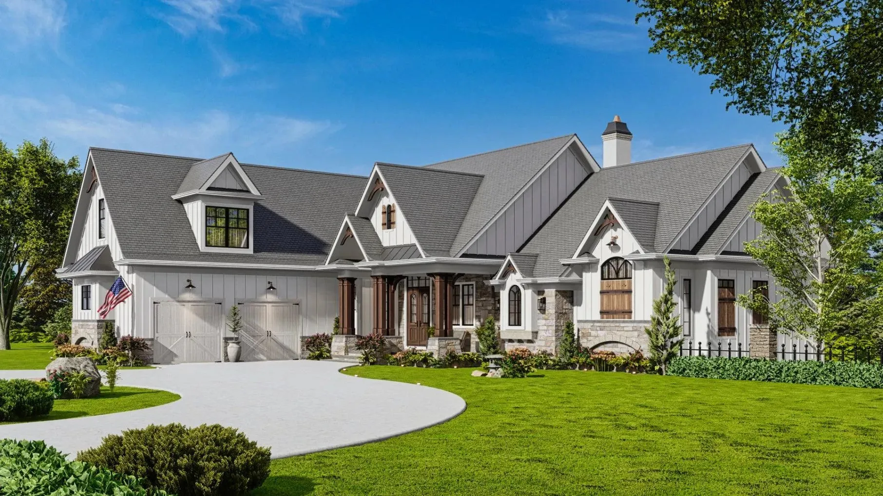Luxurious 3-Bedroom Home with Basement, Media Room, and Outdoor Living