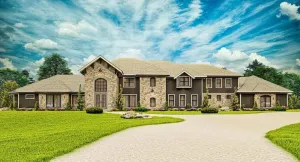 Luxurious 7-bedroom home with spacious living and elegant outdoor spaces.