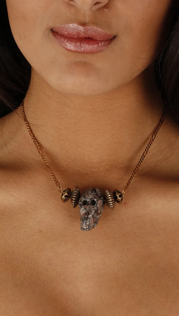 Lynnie B. Multi-Colored Skull Necklace