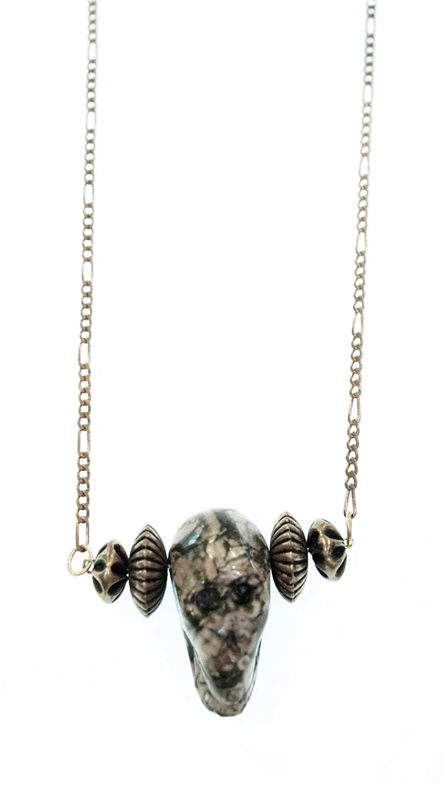 Lynnie B. Multi-Colored Skull Necklace