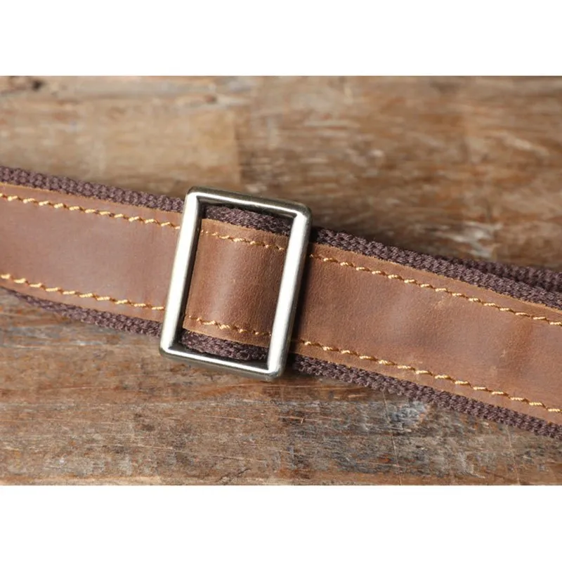Men's Leather Simple Sling Bag