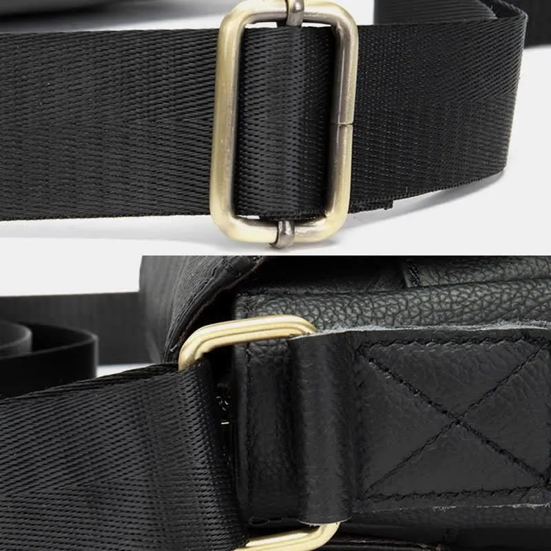 Men's Shoulder Bag Genuine Leather Small Messenger Bag Crossbody Bag