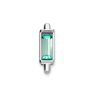 Mesh charm aqua silver