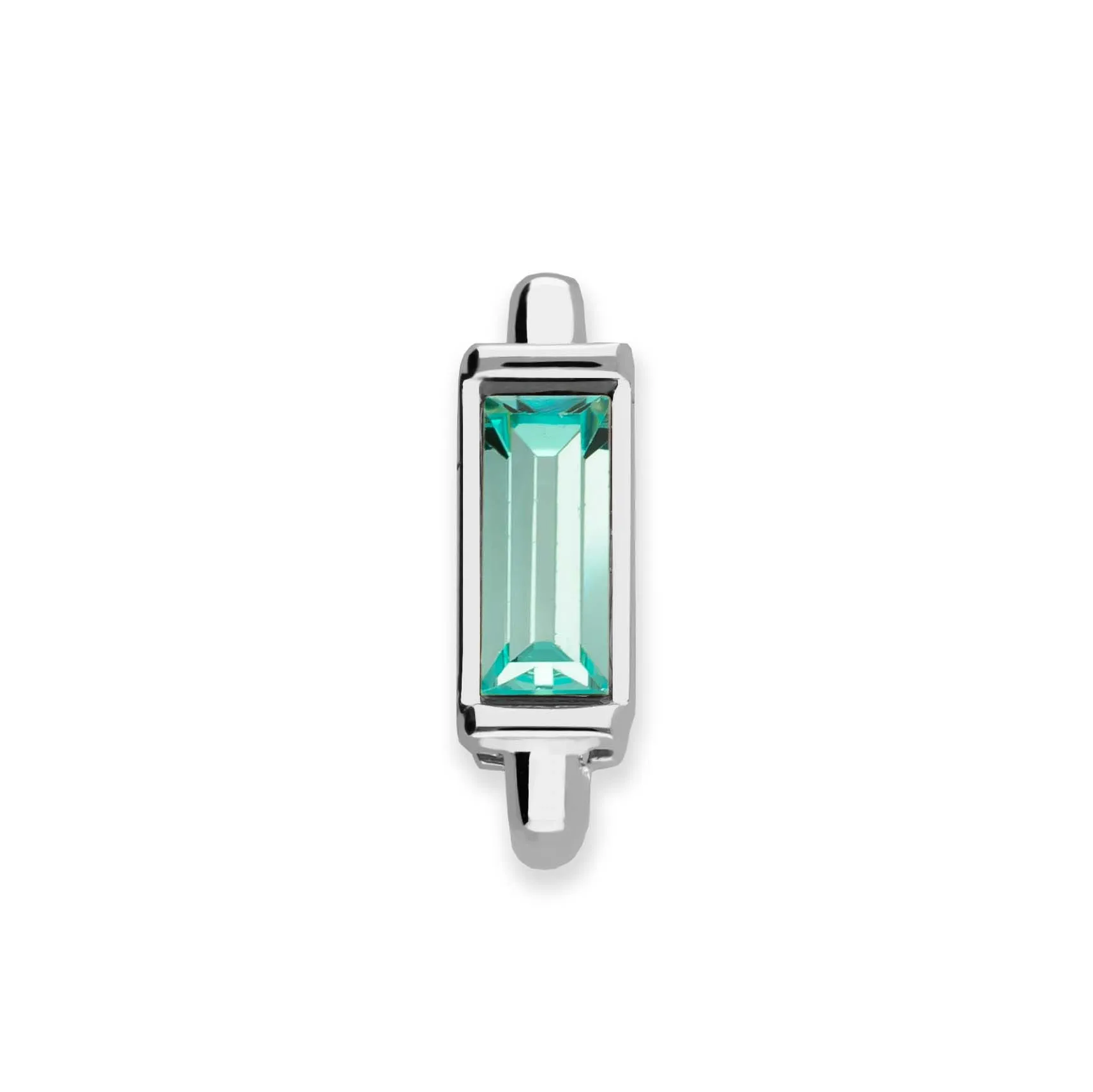Mesh charm aqua silver