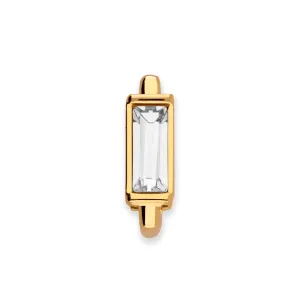 Mesh charm crystal gold
