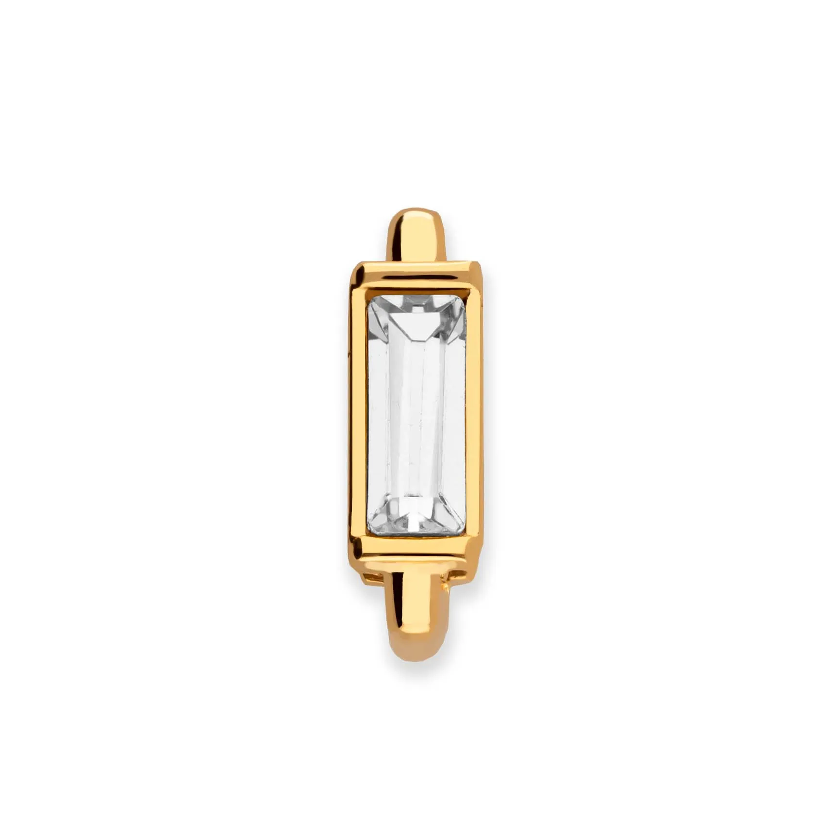 Mesh charm crystal gold