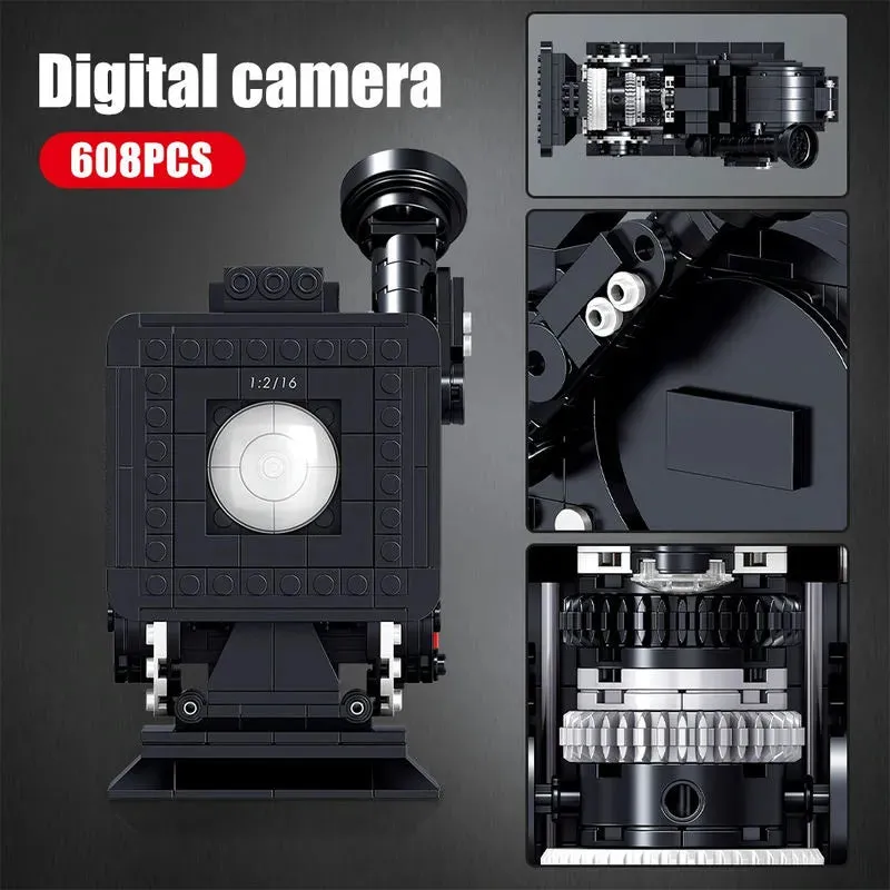MOC Retro Digital Video Camera MINI Bricks Toys