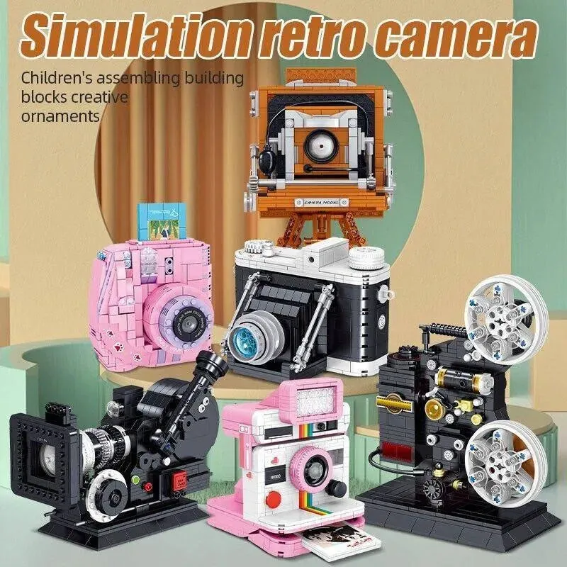 MOC Retro Digital Video Camera MINI Bricks Toys