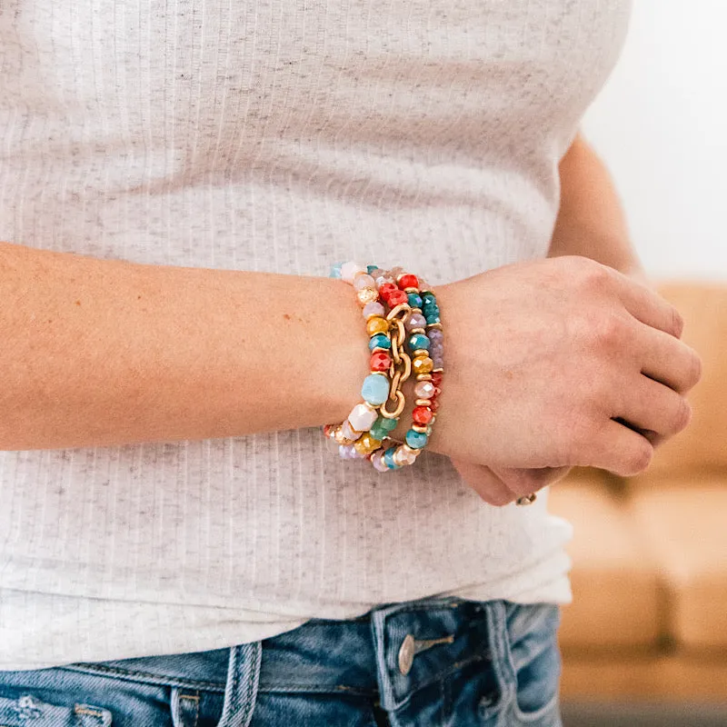 Multi-Color Beaded Bracelet Set FINAL SALE