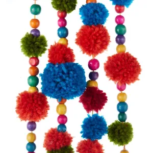 Multi-Color Pompom Garland, C2553