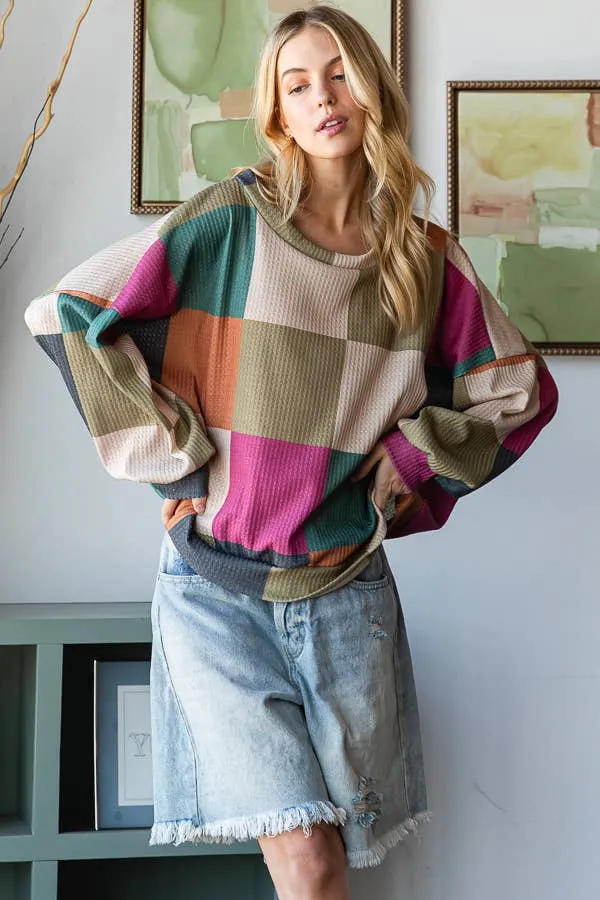 Multi-Colored Oversized Sweatshirt