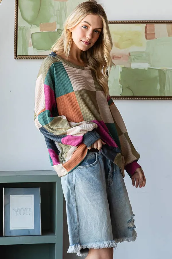Multi-Colored Oversized Sweatshirt