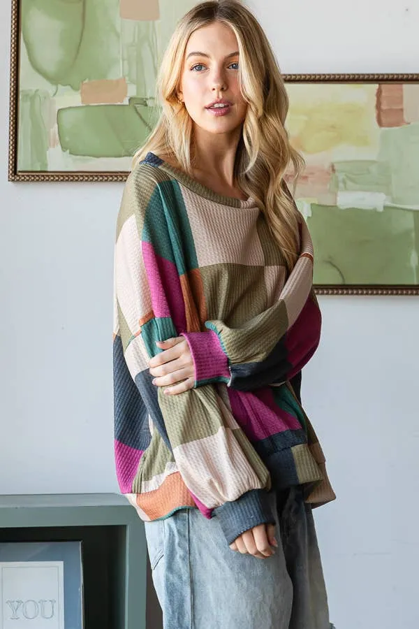 Multi-Colored Oversized Sweatshirt