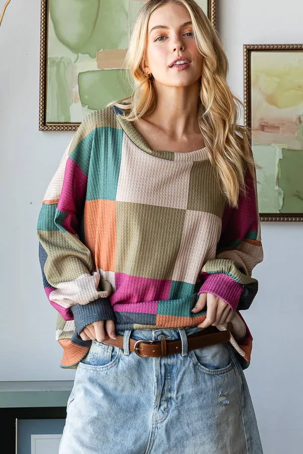 Multi-Colored Oversized Sweatshirt