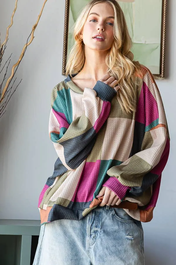 Multi-Colored Oversized Sweatshirt