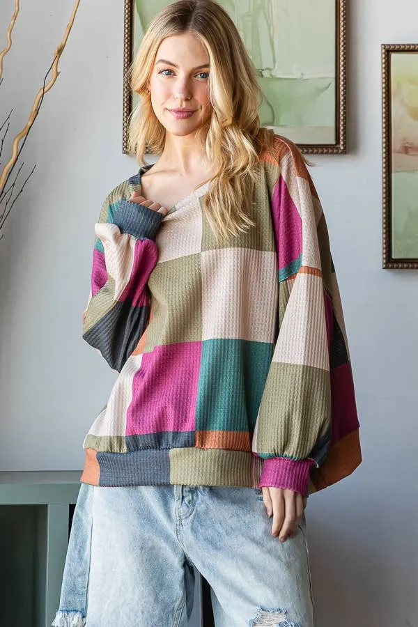 Multi-Colored Oversized Sweatshirt