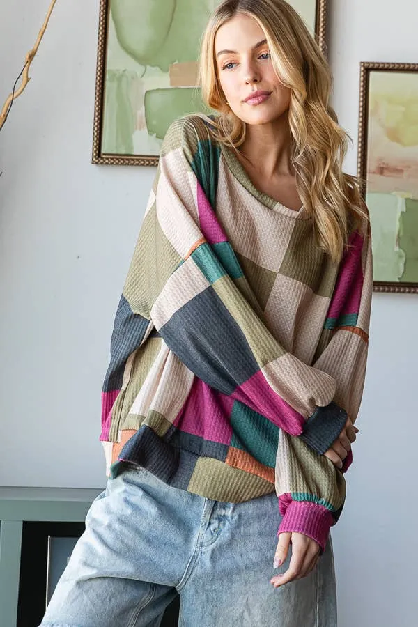 Multi-Colored Oversized Sweatshirt