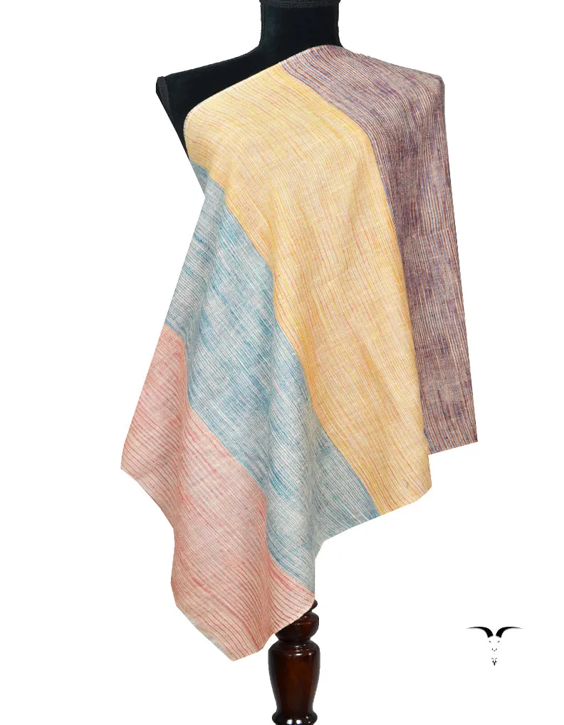 multi-colored Striped Pashmina Stole 7413
