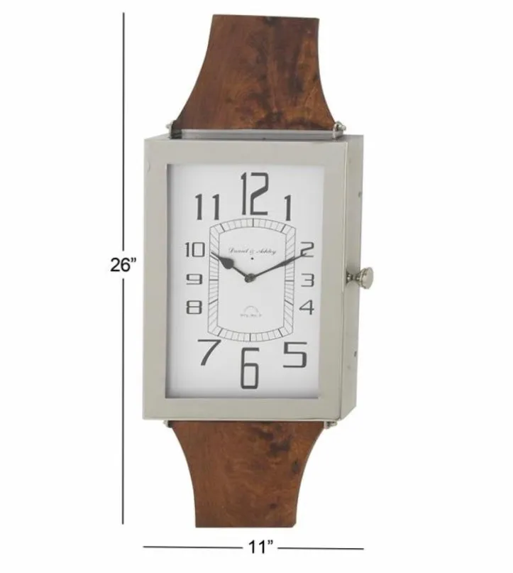 Multi-Colored Wristwatch-Inspired Wall Clock