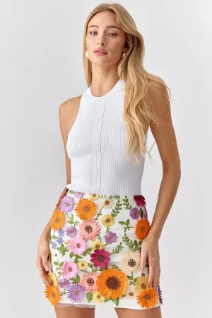 Multi Floral Tina Skirt