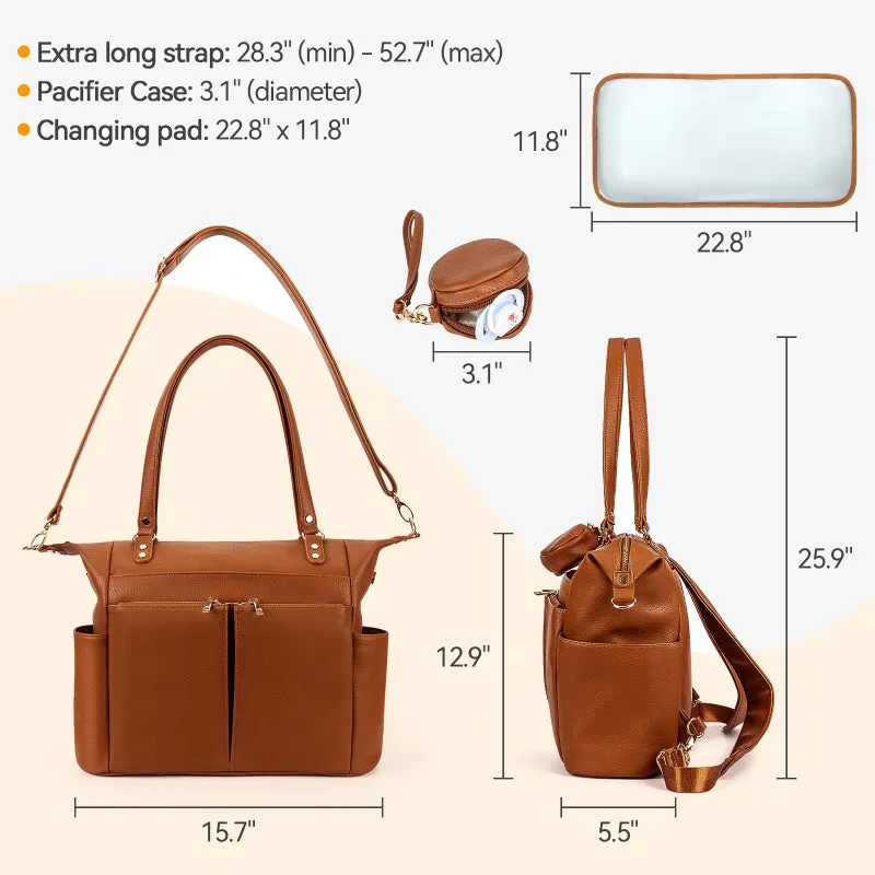 Multifunctional Carry Mommy Bag Adjustable Large Retro Backpack For Women