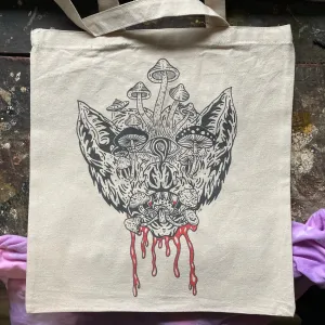 Mushroom Bat tote bag by Space Bat Killer