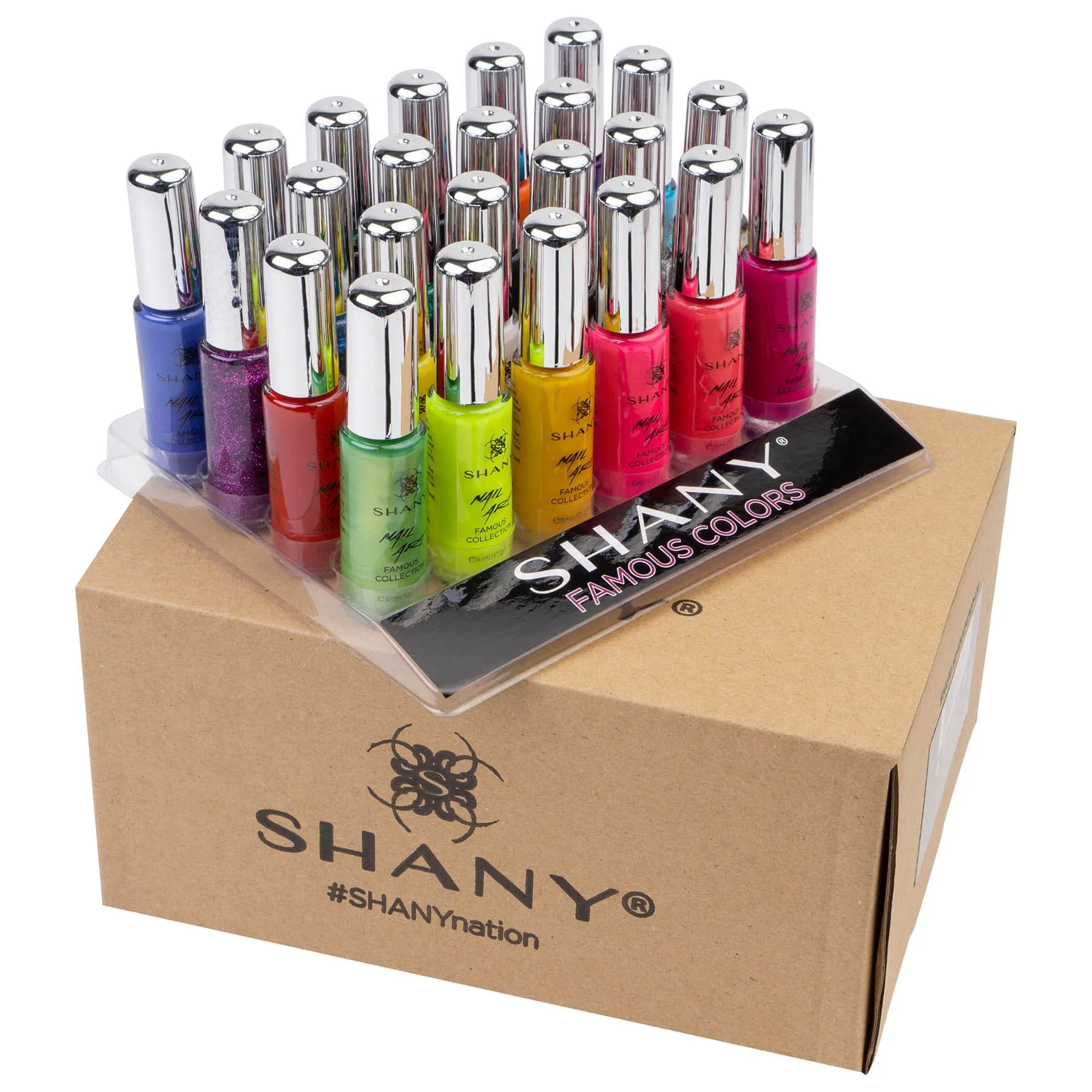 Nail Art Set Nail Polish - Fine Brush For Nail Design - 24 Famous Colors