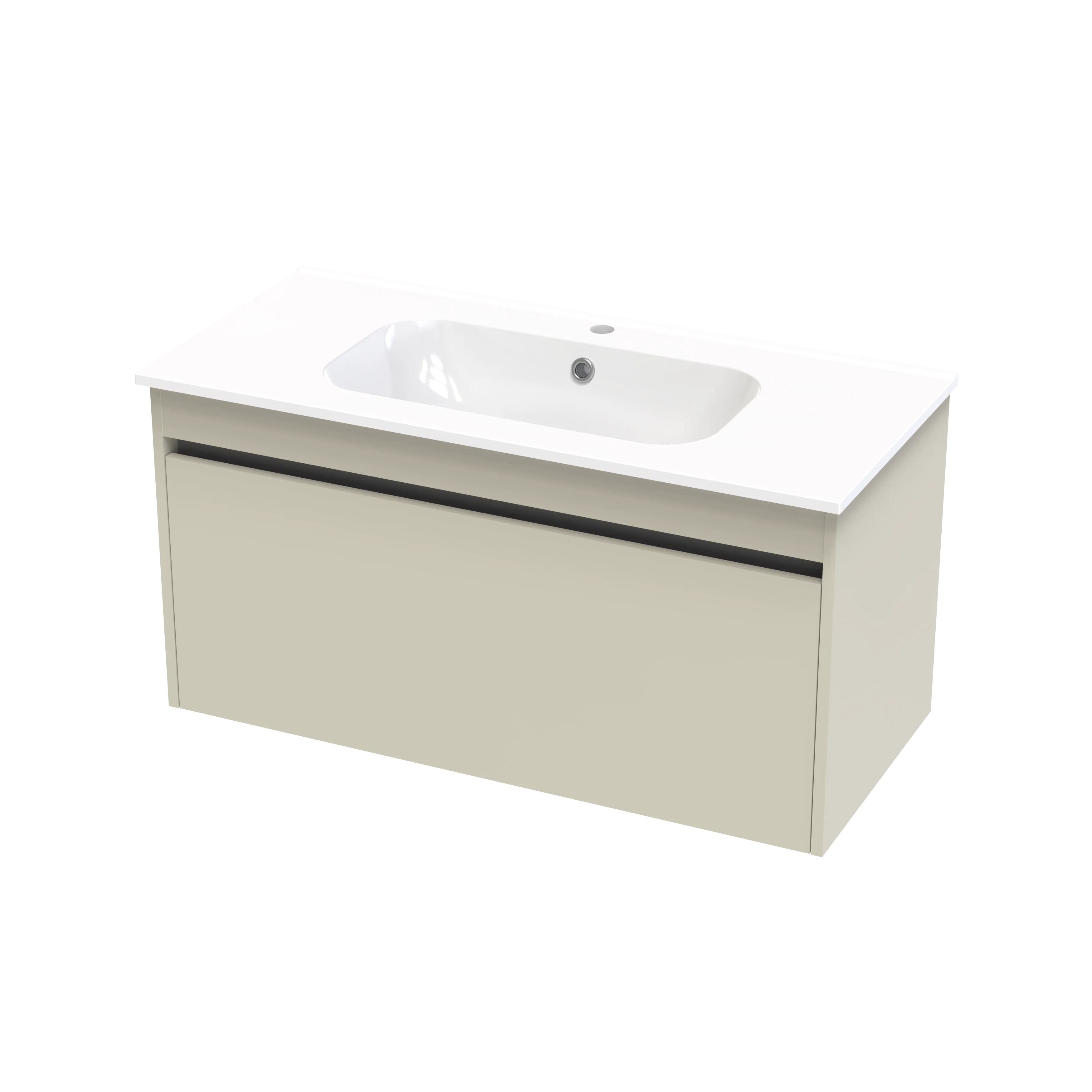 Nera Syrtari 1015 1 Drawer Wall Vanity