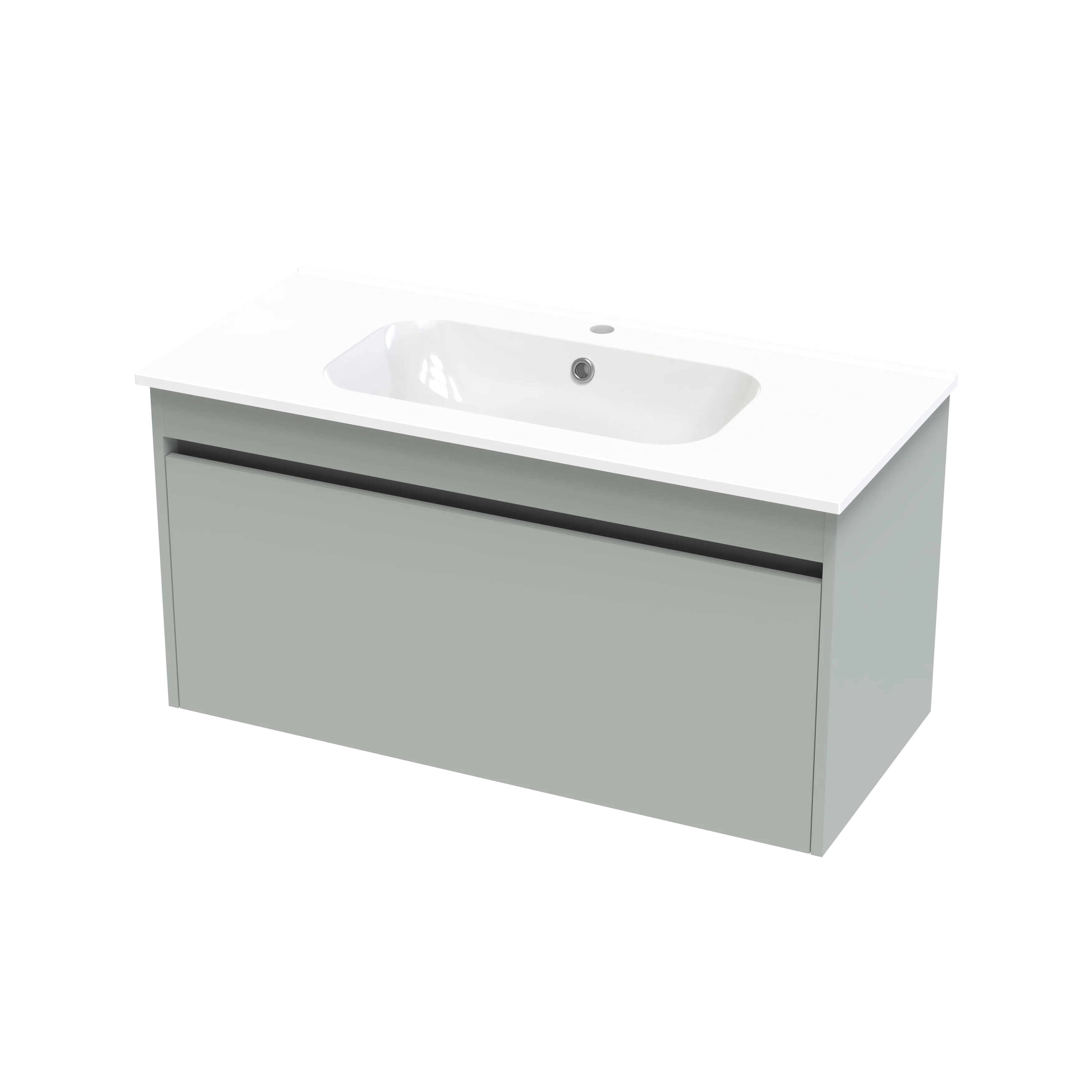 Nera Syrtari 1015 1 Drawer Wall Vanity