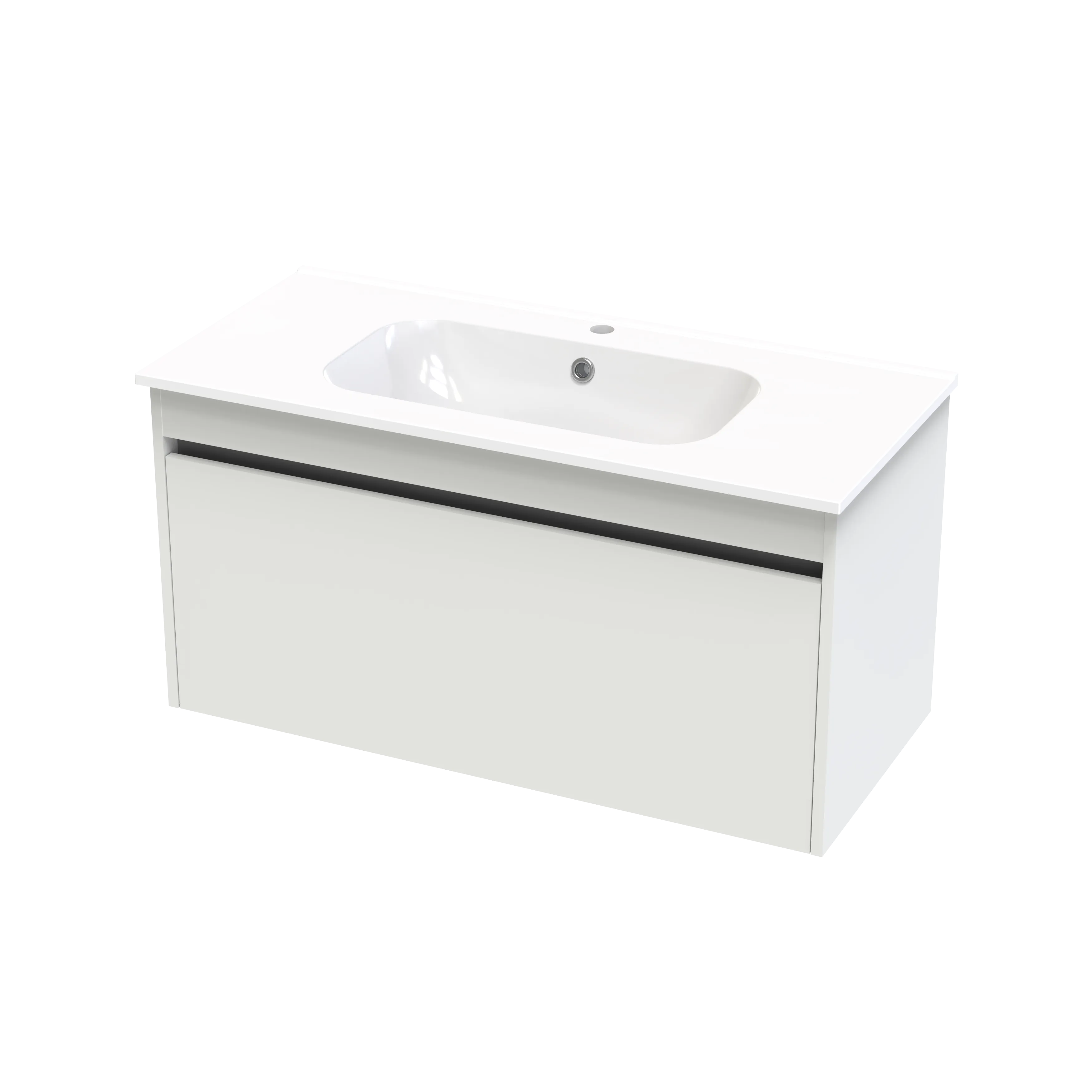 Nera Syrtari 1015 1 Drawer Wall Vanity