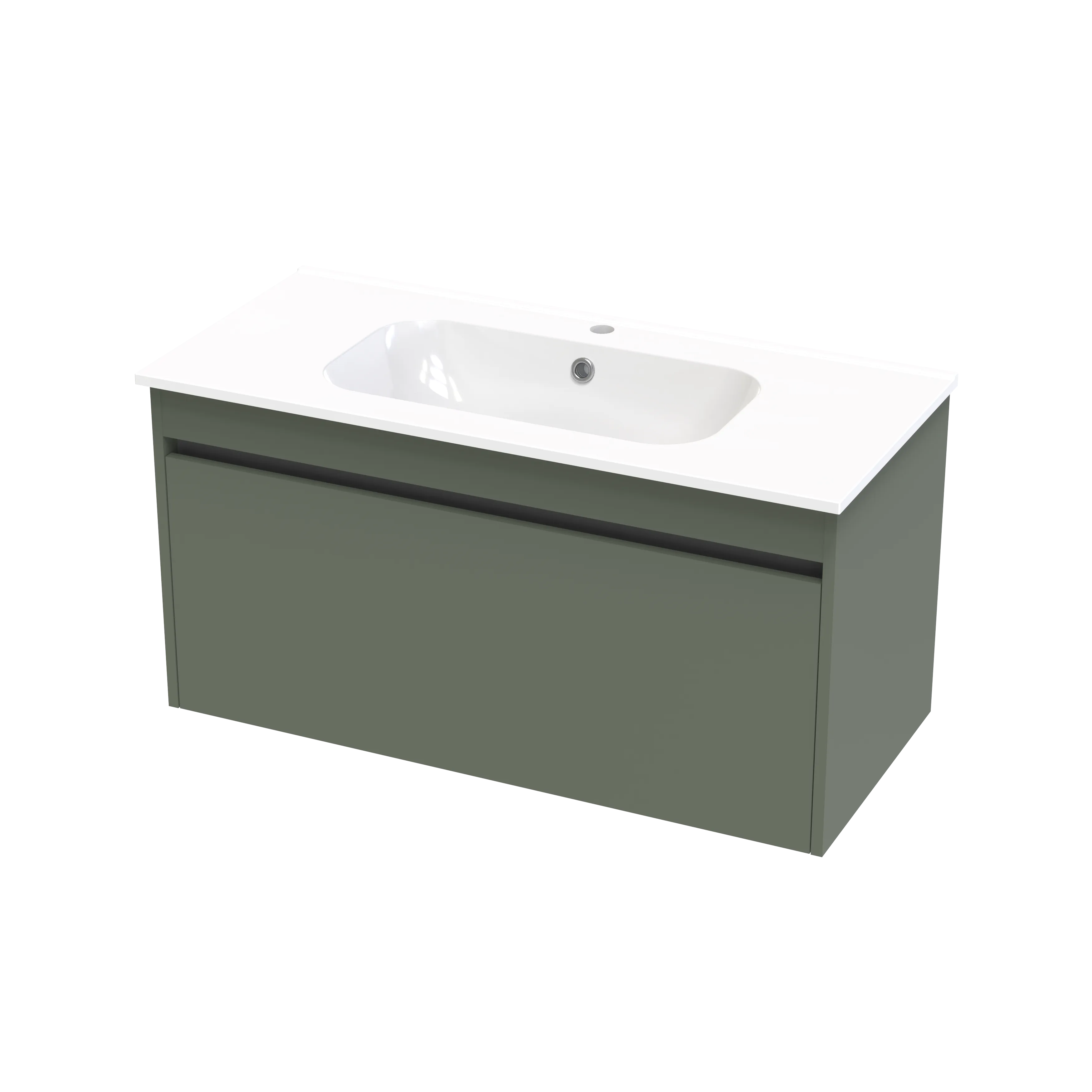 Nera Syrtari 1015 1 Drawer Wall Vanity