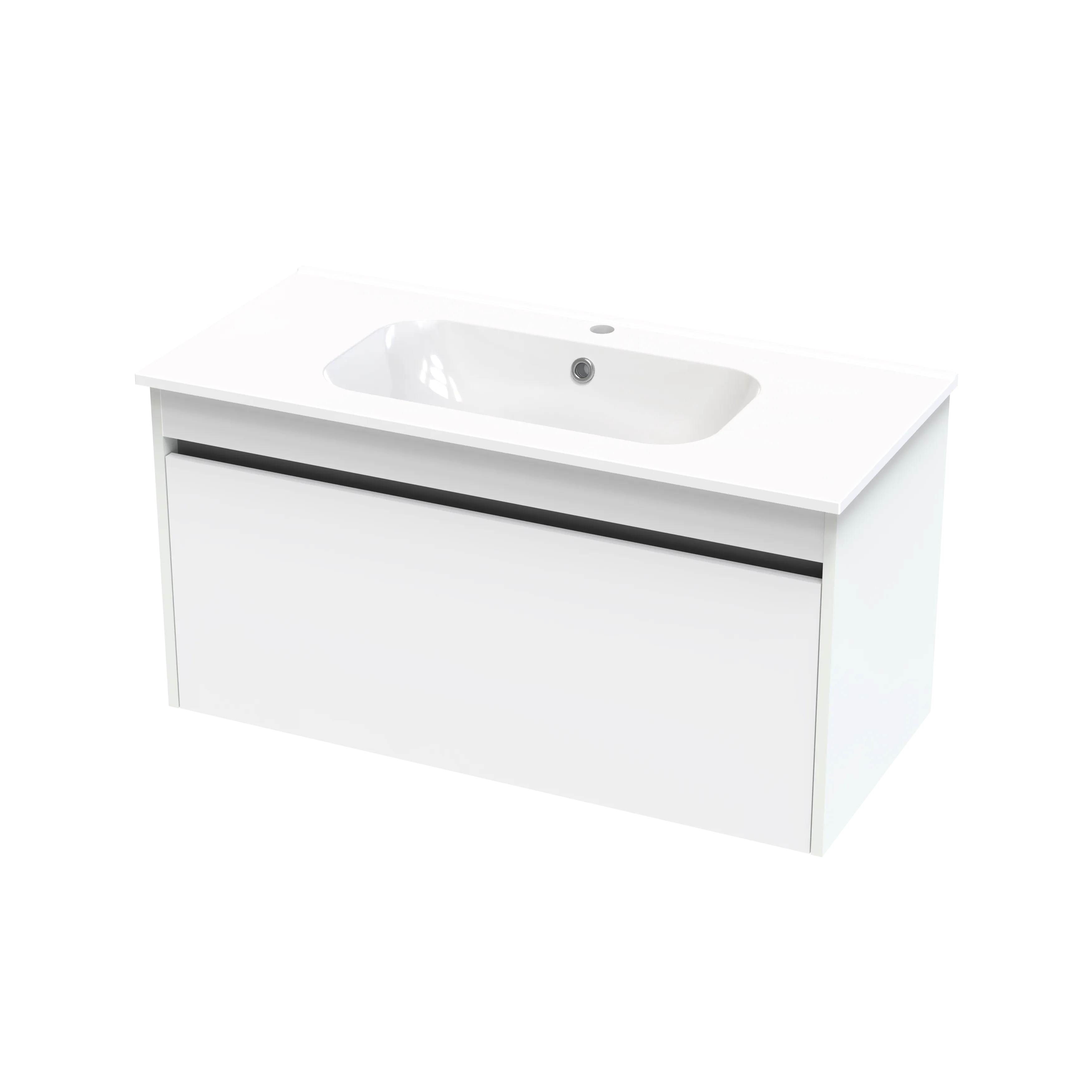 Nera Syrtari 1015 1 Drawer Wall Vanity