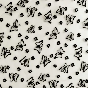 OEKO-TEX Flocking Mesh Netting Tulle Lace Fabric NFD16F004